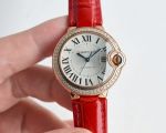 Cartier 18K Gold 28/33/36MM Automatic Movement Women's replica watches with US delivery